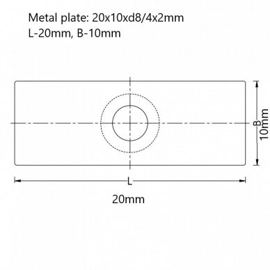 20x10xd8/4x2 Metal plate