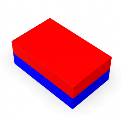 75x50x20 Block-shaped ferrite magnet 2