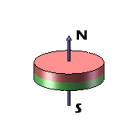 D10x1 N42 Priklijuojamas Neodymium  magnetas su 3M