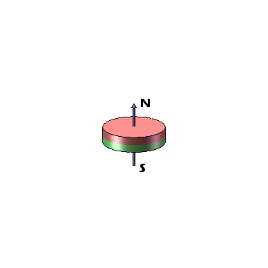 D10x1 N42 Priklijuojamas Neodymium  magnetas su 3M 2