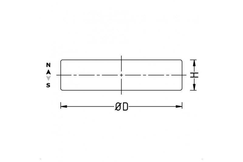 D15x4 N42 Neodyymilevymagneetti 3