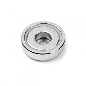 D20x8x3.1x4.5 POT magnetic holder with cylindrical recess
